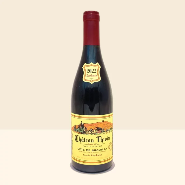bouteille de Vin Zaccharie de Château Thivin - 2022
