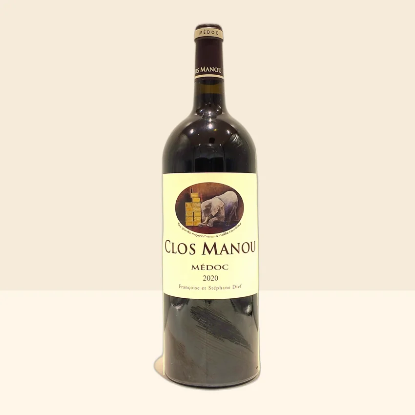 bouteille de Vin Médoc de Clos Manou - 2020