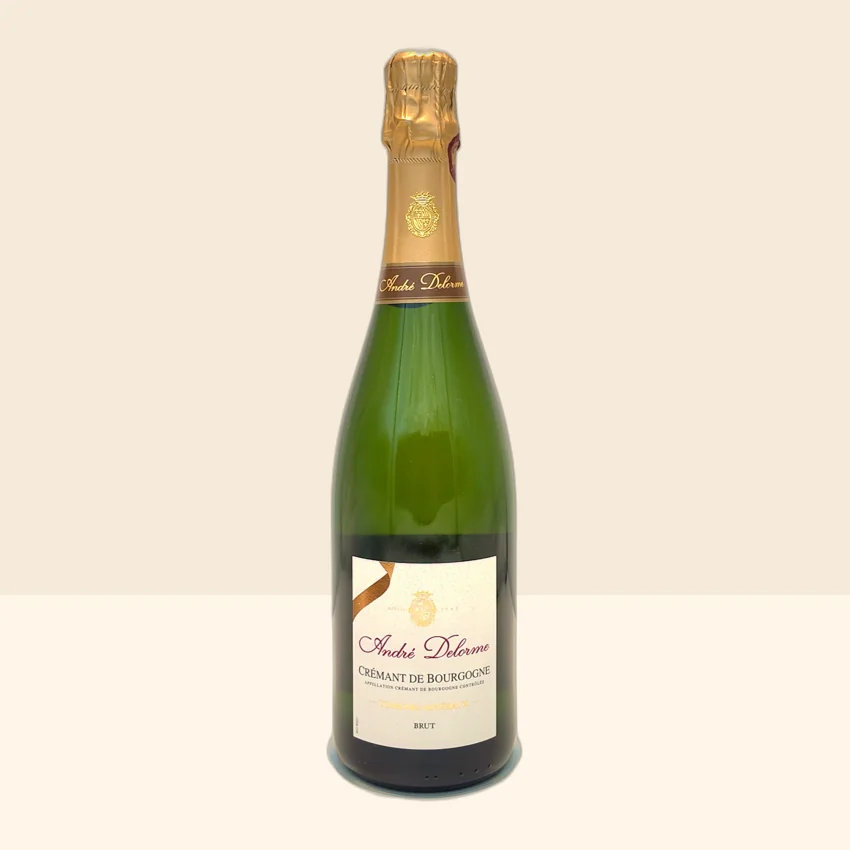 bouteille de Vin Crémant de Bourgogne Terroirs Minéraux de André Delorme -