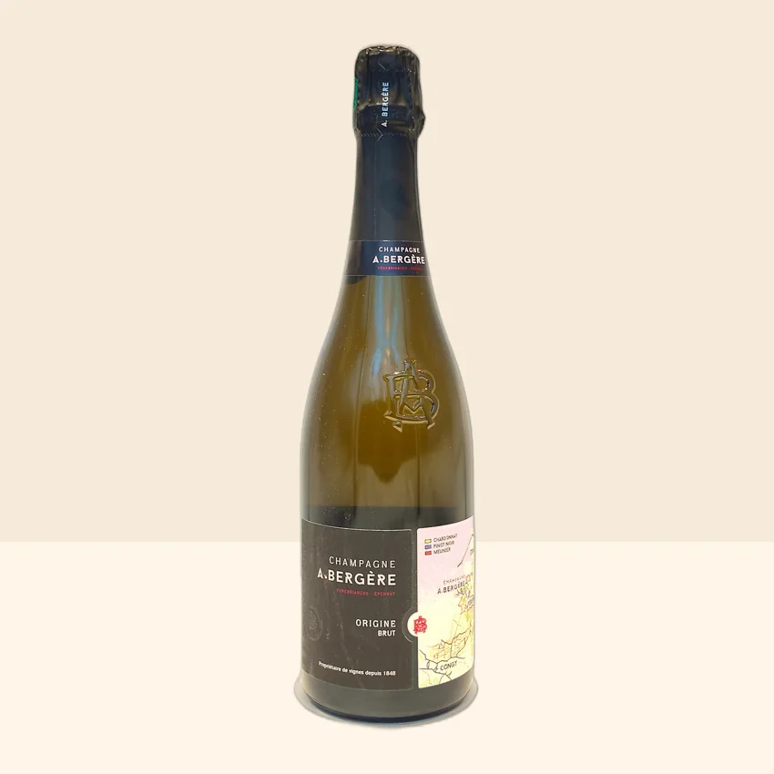 bouteille de Vin Champagne Origine de A.Bergère -