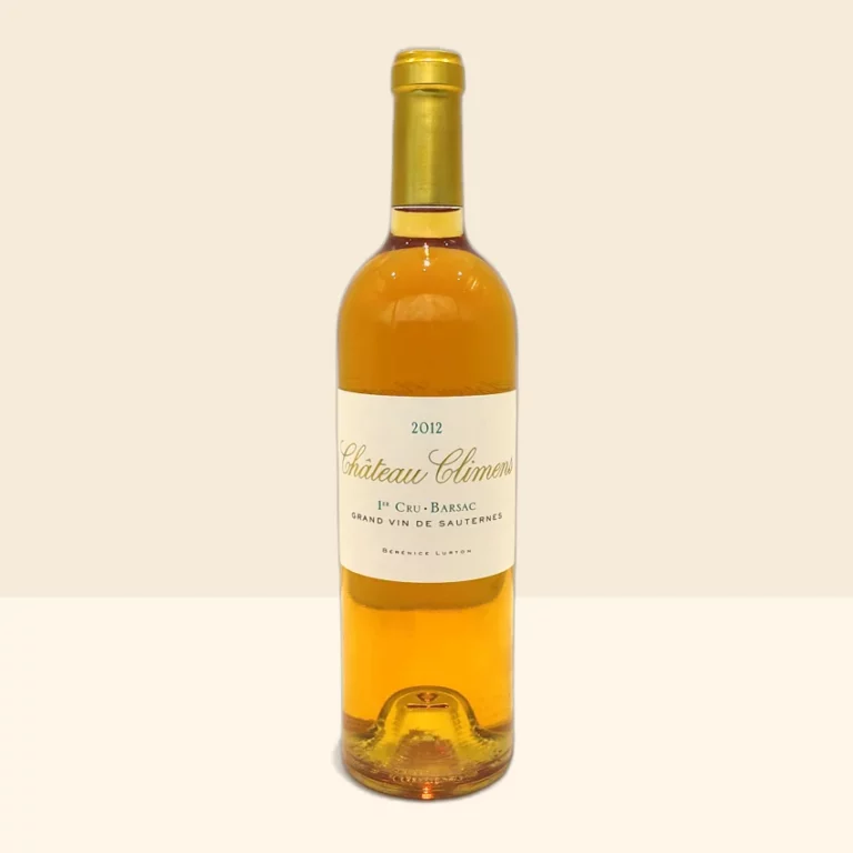 bouteille de Vin Sauternes Barsac de Château Climens - 2012