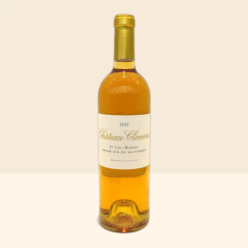 bouteille de Vin Sauternes Barsac de Château Climens - 2012
