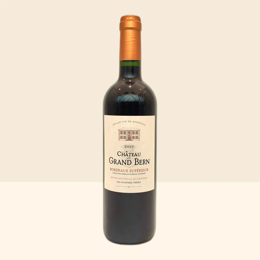 bouteille de Vin Bordeaux Supérieur Rouge de Château du Grand Bern - 2022