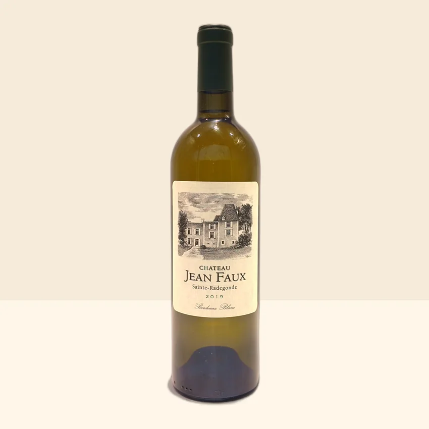 bouteille de Vin Bordeaux Supérieur Blanc Sainte-Radegonde de Château Jean Faux - 2019