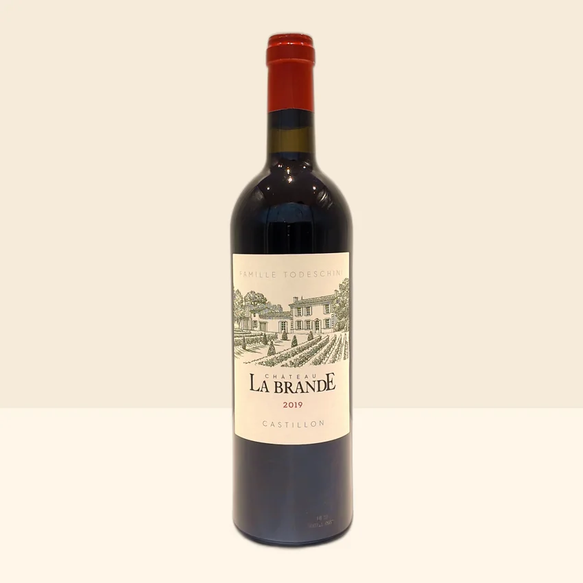 bouteille de Vin Castillon Côtes de Bordeaux de Château La Brande - 2019
