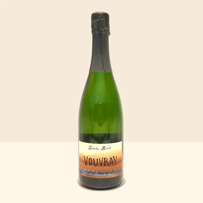 bouteille de Vin Vouvray Brut Méthode Traditionnelle de Sébastien Brunet -