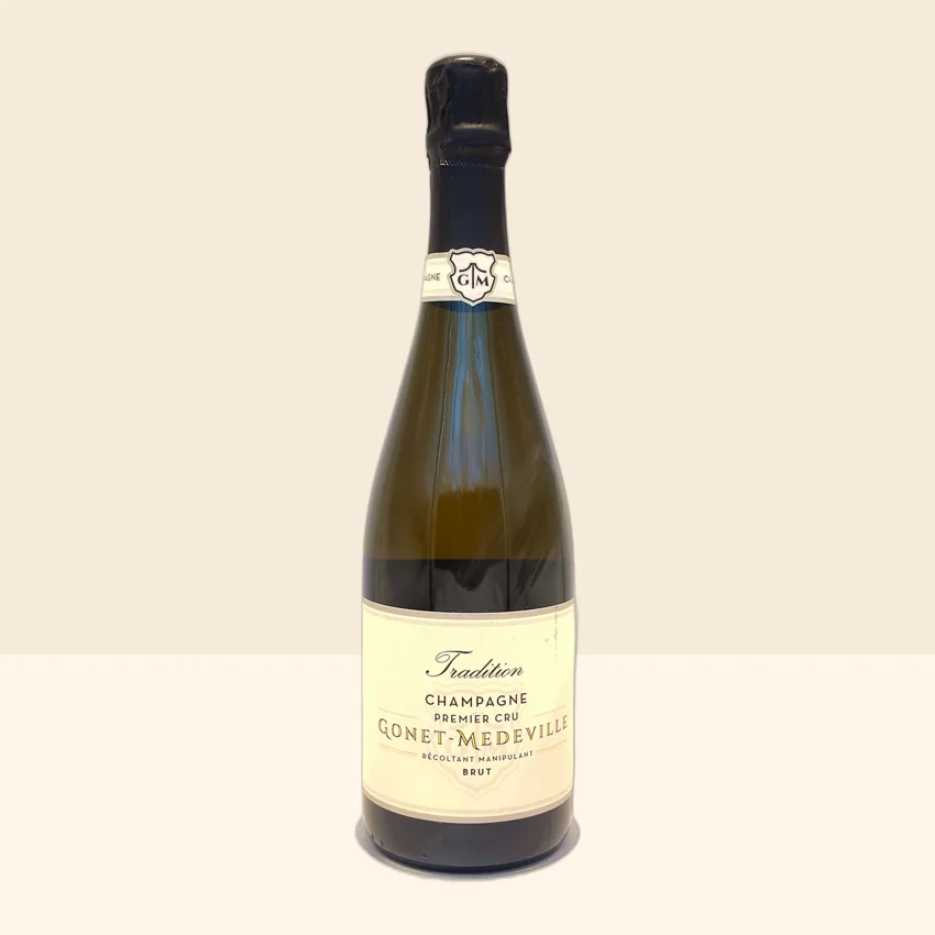 bouteille de Vin Champagne 1er Cru Tradition de Gonet-Médeville -