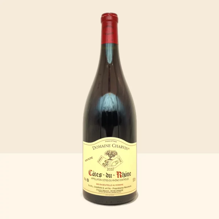 bouteille de Vin Côtes du Rhône Rouge de Charvin - 2020