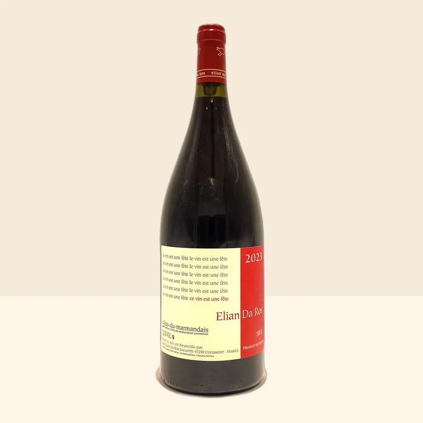 bouteille de Vin Le Vin est une fête de Elian Da Ros - 2023