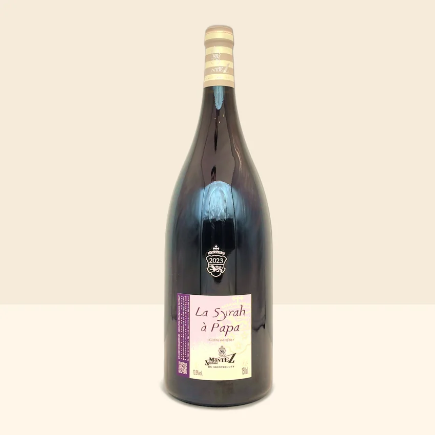 bouteille de Vin La Syrah à Papa de Stéphane Montez - 2023