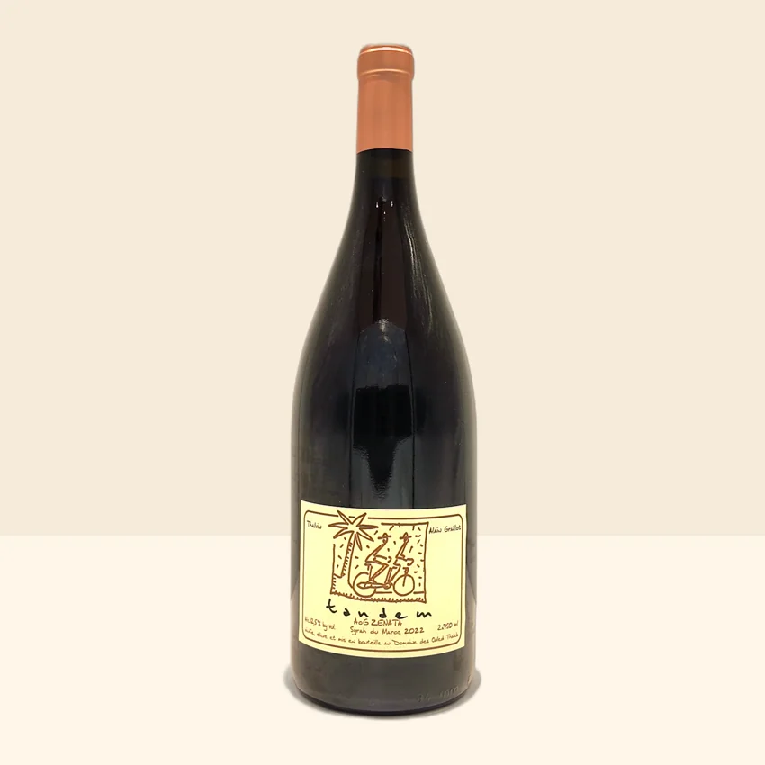 bouteille de Vin Tandem Syrah de Ouled Thaleb - 2022