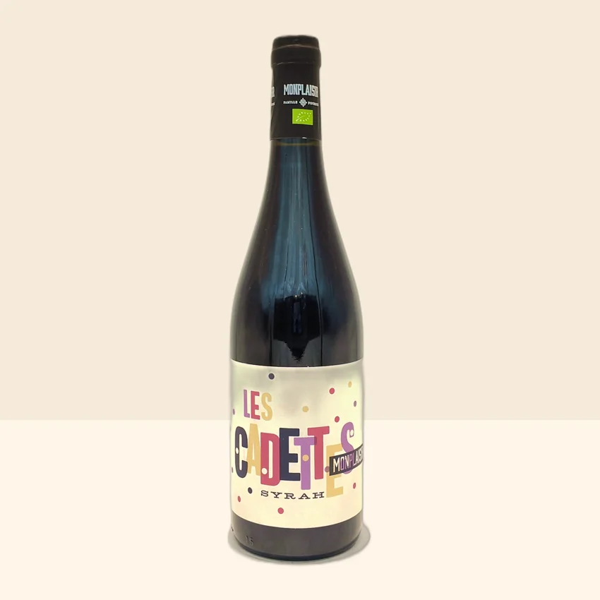 bouteille de Vin Les Cadettes Syrah de Château Haut-Monplaisir - 2023