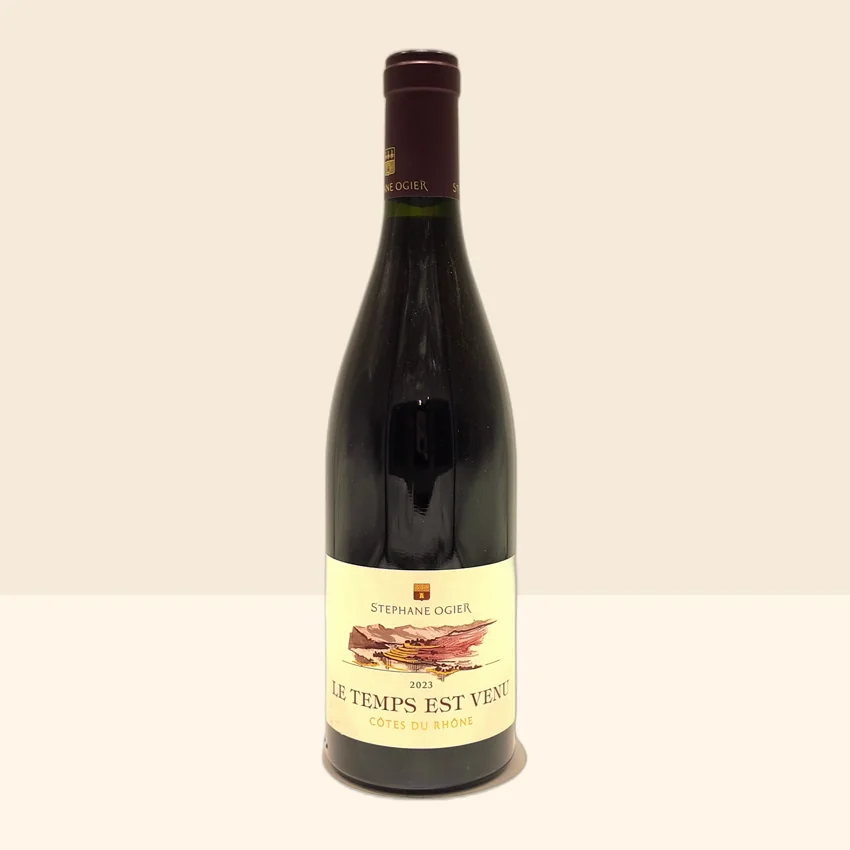 bouteille de Vin Le Temps est Venu de Stéphane Ogier - 2023