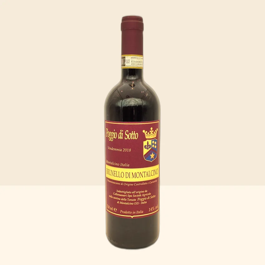 bouteille de Vin Brunello Di Montalcino de Poggio di Sotto - 2018
