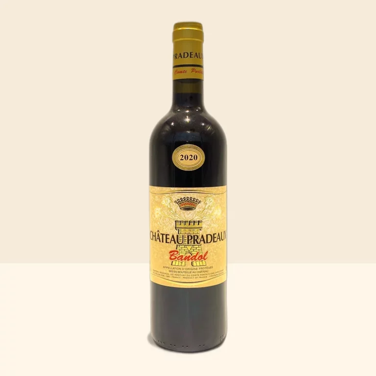bouteille de Vin Bandol Rouge de Château Pradeaux - 2020