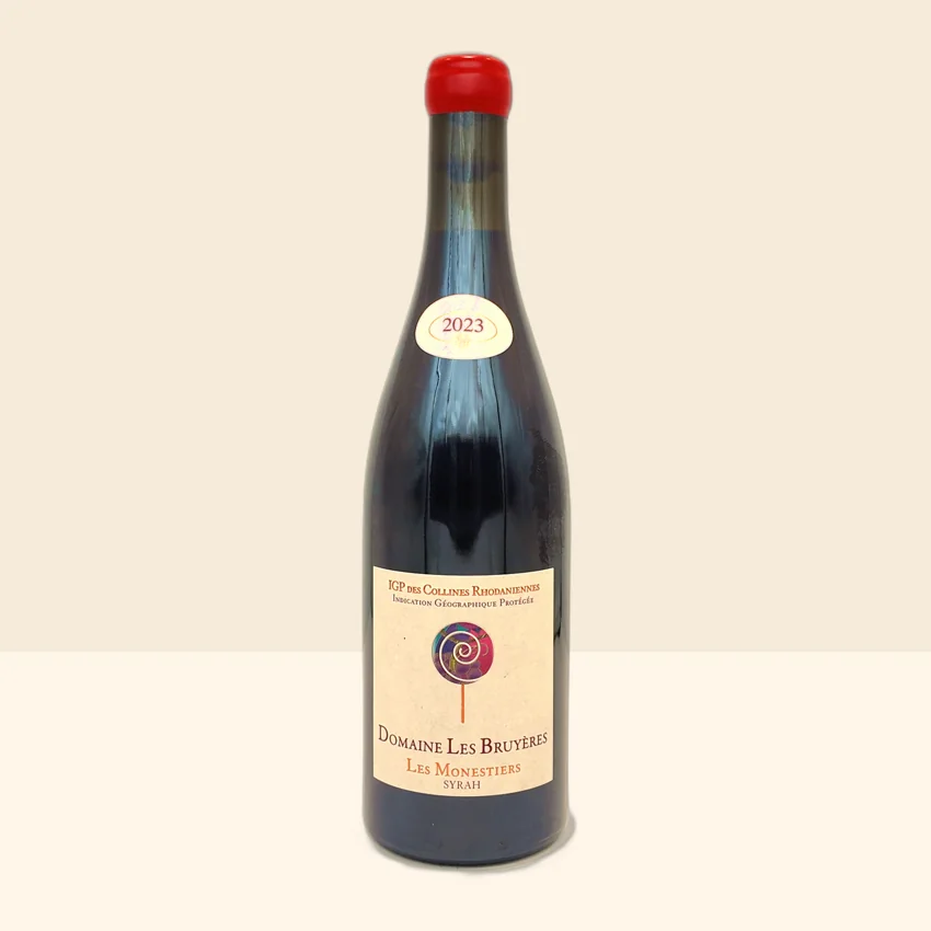 bouteille de Vin Les Monestiers Syrah de Domaine Les Bruyères - David Reynaud - 2023
