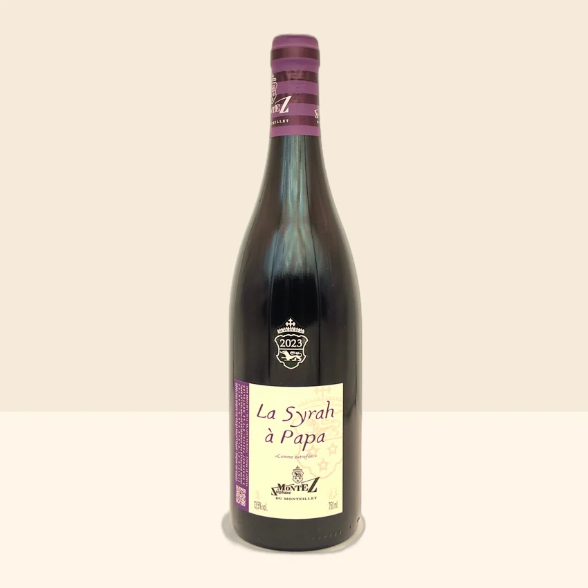 bouteille de Vin La Syrah à Papa de Stéphane Montez - 2023