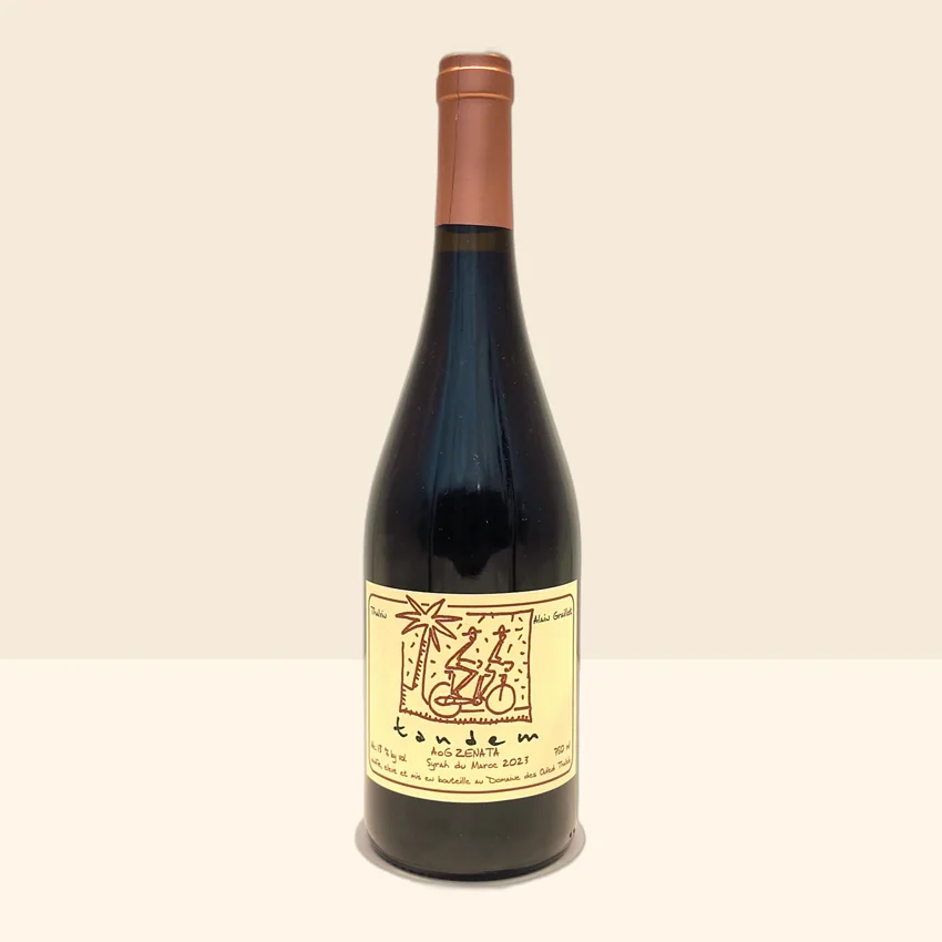 bouteille de Vin Tandem Syrah de Ouled Thaleb - 2023