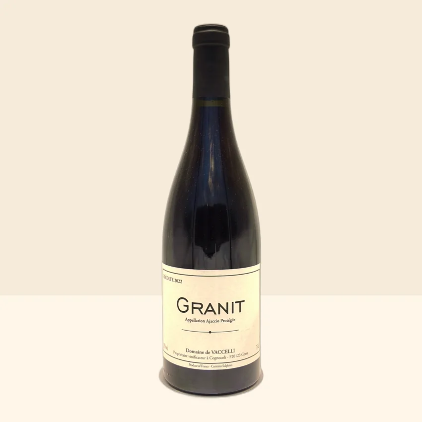 bouteille de Vin Granit Rouge de Vaccelli - 2022