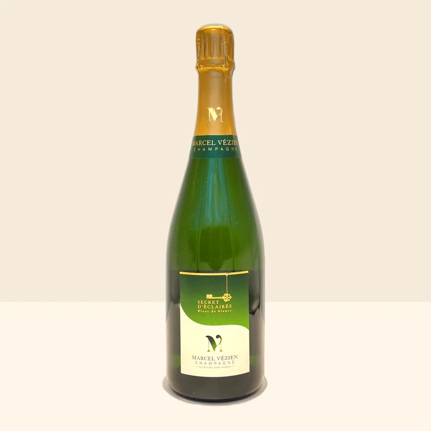 bouteille de Vin Champagne Secret d'Eclairés Blanc de Blancs de Marcel Vézien -