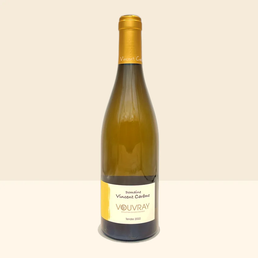 bouteille de Vin Vouvray Demi-Sec Tendre de Vincent Carême - 2022
