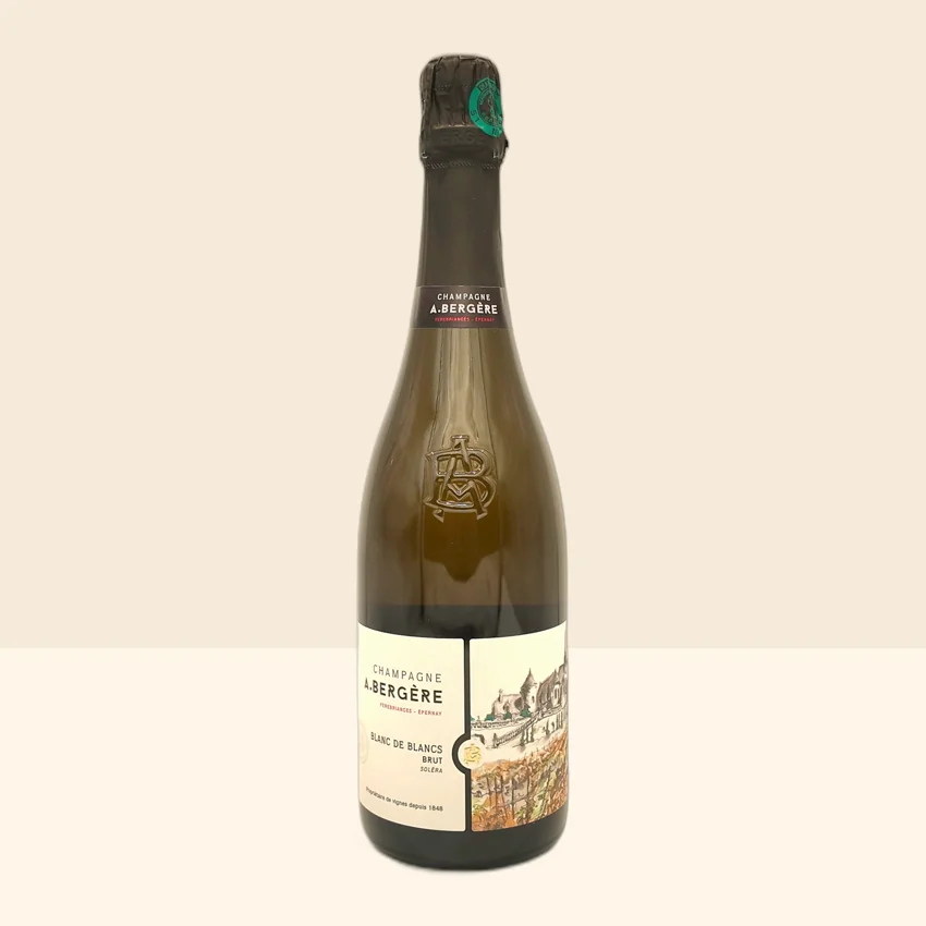 bouteille de Vin Champagne Soléra de A.Bergère -