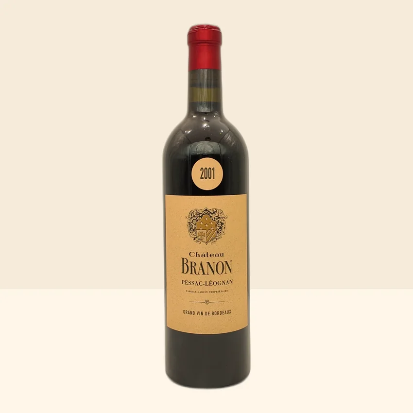 bouteille de Vin Pessac-Léognan Rouge de Château Branon - 2001