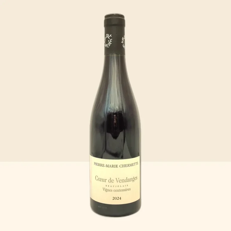 bouteille de Vin Beaujolais Coeur de vendanges de Chermette - 2024