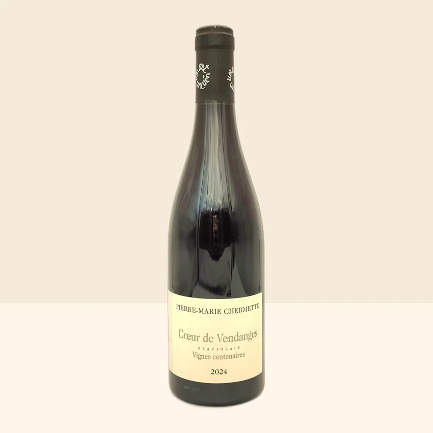 bouteille de Vin Beaujolais Coeur de vendanges de Chermette - 2024