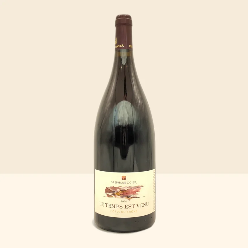 bouteille de Vin Le Temps est Venu de Stéphane Ogier - 2024