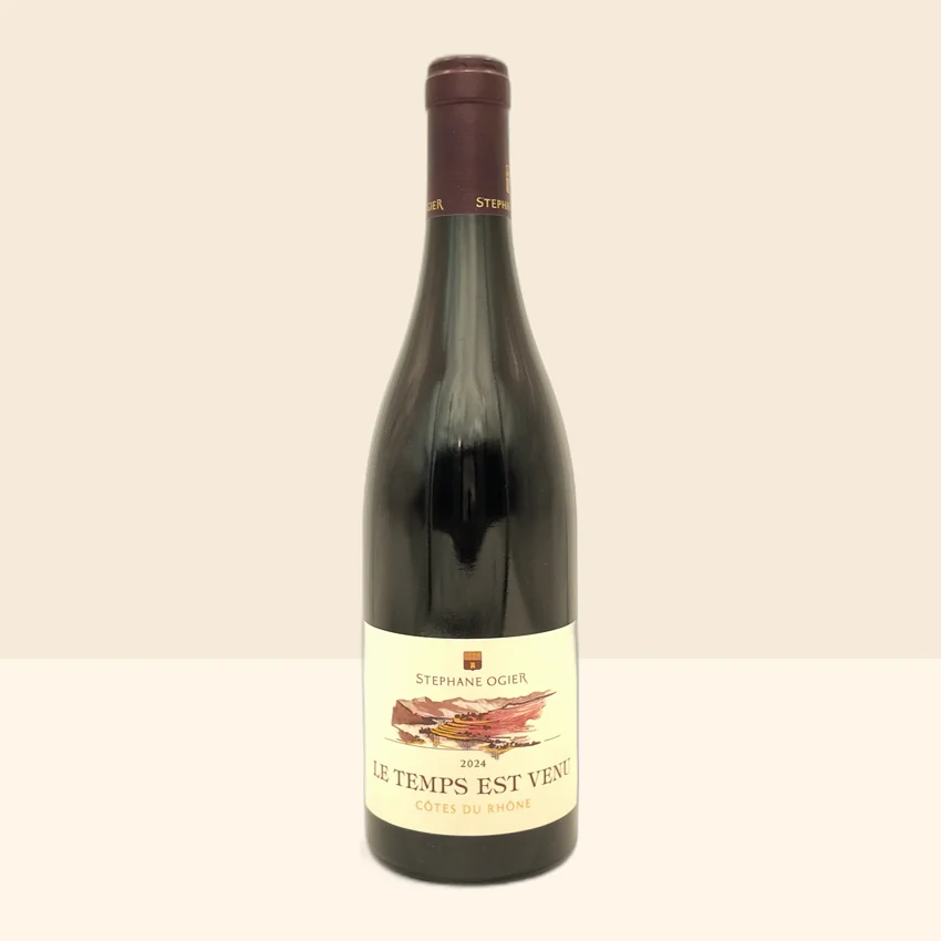 bouteille de Vin Le Temps est Venu de Stéphane Ogier - 2024