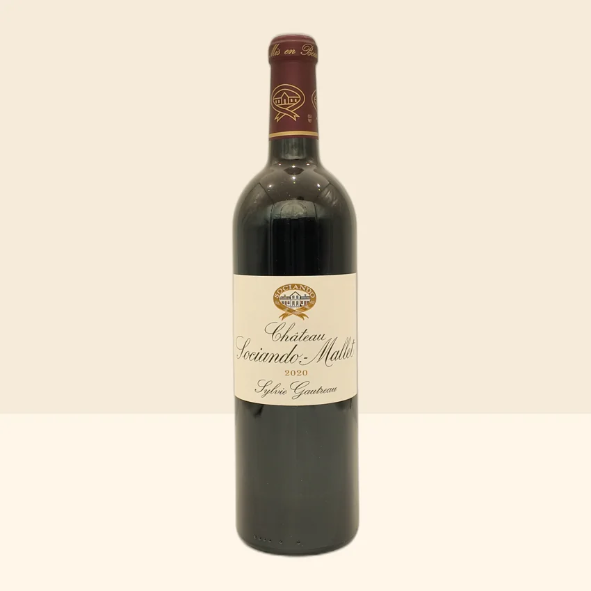 bouteille de Vin Haut-Médoc de Château Sociando Mallet - 2020
