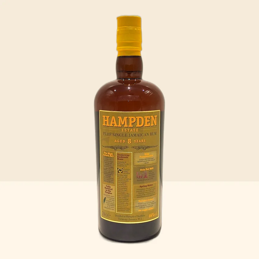 bouteille de Spiritueux Rhum 8 ans de Hampden -